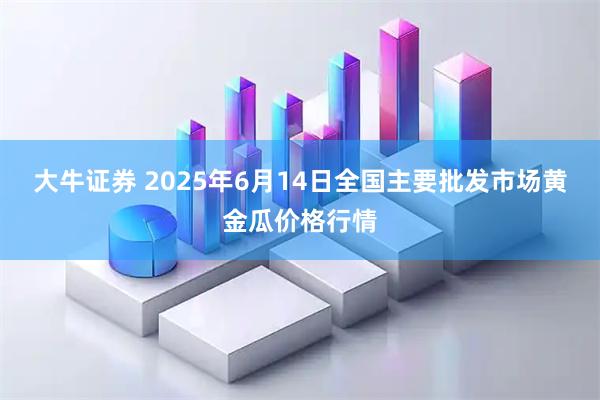 大牛证券 2025年6月14日全国主要批发市场黄金瓜价格行情